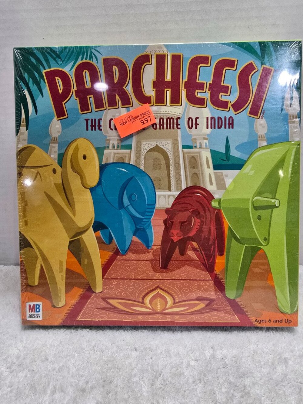 Parcheesi The Classic Game Of India MB Board Game Vintage 2001